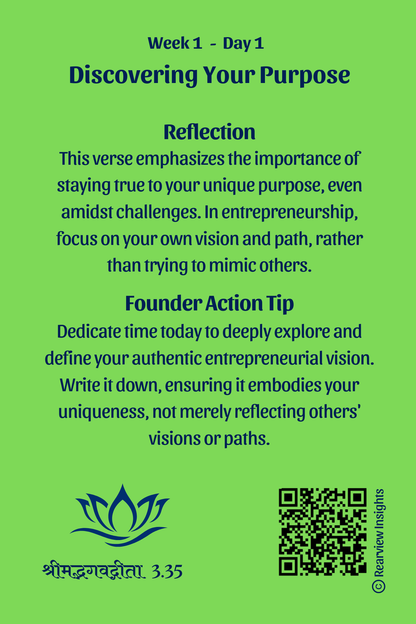 Startup Dharma: Bhagavad Gita for Entrepreneurs (Cards)